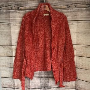 Anthropologie Sleeping on Snow Belted Cardigan